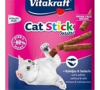Friandise pour chat - VITAKRAFT - Cat Stick mini - Colin et Cabillaud - Sachet fraicheur 3 sticks