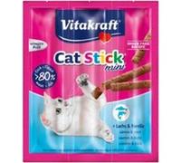 Vitakraft Cat-Stick Mini - Friandise Premium pour Chat Saveur Saumon - Sachet Fraîcheur de 3 sticks