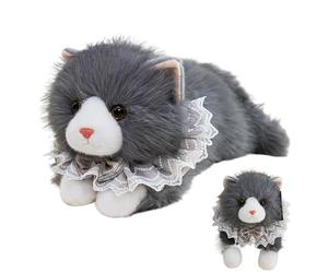 Cat Stuffed Animal - Realistic Cute Soft Toy, 12inch Stuffed Cat Plush for Kids, Soft Comfort Item, Playtime Accessory with Feline-Flair, Companion Tool for Hugging, Comforting and Decorating