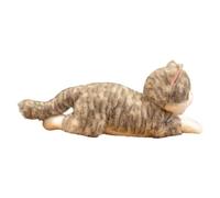 Cat Stuffed - Plush Body Pillow, 19.6 Inch Lying Pose Doll With Ultra Soft
