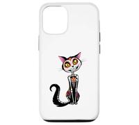 Cat Sugar Skull Dia de Los Muertos, Day of The Dead Coque pour iPhone 12/12 Pro