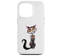 Cat Sugar Skull Dia de Los Muertos, Day of The Dead Coque pour iPhone 13 Pro