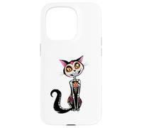 Cat Sugar Skull Dia de Los Muertos, Day of The Dead Coque pour iPhone 15 Pro