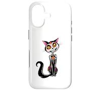 Cat Sugar Skull Dia de Los Muertos, Day of The Dead Coque pour iPhone 17