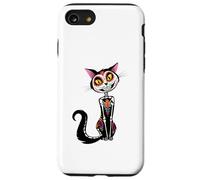 Cat Sugar Skull Dia de Los Muertos, Day of The Dead Coque pour iPhone SE (2020) / 7/8