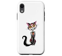 Cat Sugar Skull Dia de Los Muertos, Day of The Dead Coque pour iPhone XR