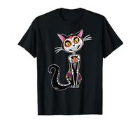 Cat Sugar Skull Dia de Los Muertos, Day of The Dead T-Shirt