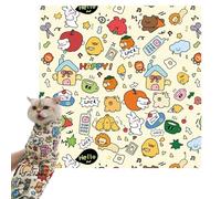 Cat Swaddle Wrap - Cat Grooming Bag, Cloth Cat Restraint Bag | Anti-Scratch SelfAdherent Pet Cat Grooming Wrap Bag, Pet Supplies Cat Calming Wrap for Nail Clipping, Clean Ears, Brush Teeth