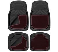 Cat Tapis de Sol de Voiture Amovibles en Caoutchouc avec Doublure Amovible - Revêtement de Sol Automobile Facile à Nettoyer - Ensemble résistant à Toutes Les intempéries