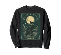 Cat Tarot Card - The Moon Vintage Style Tee Sweatshirt