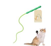 Cat Teaser - Silicone Soft Interactive Toy, Waterproof Kitten Game for Fun Play | Mental Stimulation Cat Toy for Exercise Hunting | Indoor Outdoor Interactive Toys for Scratching Boredom Living Room