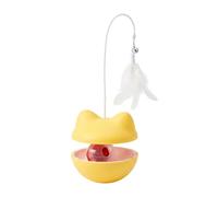 Cat Teaser Toy - Interactive Treat Dispensing Wobble Puzzle, Stimulating Enrichment Activity Feeder, Engaging Indoor Boredom Relief Toy | Mental Stimulation Home Apartment Living Room Bedroom For Cats
