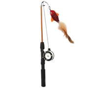 Cat Teaser Toy - Portable Funny Cat Stick Toy, Flexible Kitty Plaything, Fishing Pole Catnip | Retractable Wand, Adjustable Kitten Interactive Toys For Kittens Cats Entertainment Thanks Giving