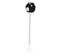 Cat Teaser Wand, élastique Spring Toy Metal Wire Funny Wand, Souris en Peluche et Jouets d'animaux Coller Pet Interactive Tyycat Black for Indoor Cats Kitty Exercice et Jeu (Les griffes du chat