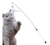 Cat Teaser Wand - Jouet interactif pour chat avec son Bell Sound, jouet amusant pour animaux de compagnie - Engaging Pet Supply That Encourages Active Play, idéal pour le bondage et l'exercice en