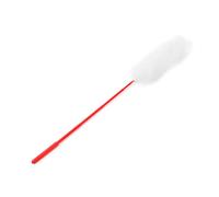 Cat Teaser Wand RESTANT Plush Toy pour L'entraînement, fabriqué à la Main pour Interaction, Idéal pour Les Amateurs de Chats, Matériau de Canne PC (White)