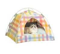 Cat Tent Bed, Mesh Cat House, Cats Cave Bed, Soft Cushion Kitten Cave