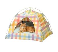 Cat Tent Bed, Mesh Cat House, Cats Cave Bed, Soft Cushion Kitten Cave