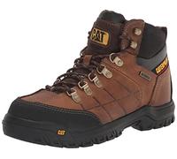 CAT Threshold Bottes de travail imperméables à bout en acier pour homme, Marron véritable, 43 EU