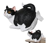 Cat Tissue Holder, Resin Tissue Dispenser, Cute Tissue Box, Décorative Tissue Organizer, Paper Organizer Distributeur Cat Butt Tissue Box For Bathroom Vanity, Countertop, Dressers, Nightstand
