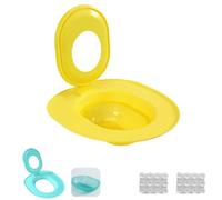 Cat Toilet Seat Training Kit,Reusable Removable Pet Toilets Trainer,Portable Trainer for Home Pet Shop Pets Potty,Easy Installation (Yellow)