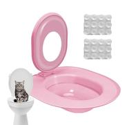 Cat Toilet Trainer Kit, Reusable Cat Hygiene Trainer, Cat Toilet Training Seat, Litter Box Training Kit, Urinal Seat Potty, Sturdy and Secure, Easy Installation for Cats