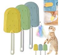 Cat Tongue Comb, Cat Tongue Brush, Cat Tongue Licking Hair Comb, Cat Grooming Brush, Pet Ice Cream Massage Comb, Soft Massage Tongue Brush for Shedding (3 Pcs)