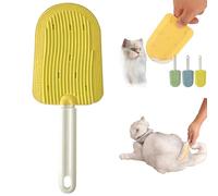 Cat Tongue Comb, Cat Tongue Brush for Long Haired Cats, Pet Skin-Friendly Grooming Brush, Multifunctional Pet Massage Brush, Self-Cleaning Pet Hair Removal Tool for Dogs and Cats (Yellow)
