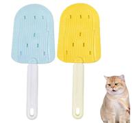 Cat Tongue Comb,Celerypets Cat Tongue Comb,Cat Tongue Brush,Multifunctional Pet Ice Cream Massage Comb,2024 New Cat Tongue Licking Hair Comb for Grooming Dogs Cats Pet Grooming Shedding (2pcs-4)