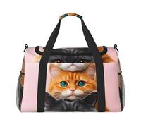 Cat Tower Gaze Sac de rangement de voyage léger de grande capacité Sac de transport à la main Sac de rangement de nuit Sac de voyage unisexe