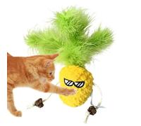 Cat Toy - 7x21cm Pineapple Plush with Catnip | Kitten Teeth Cleaning Chew