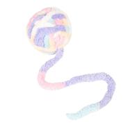 Cat Toy Ball | Soft Interactive Colorful Pet Games with Bell Inside | Kitten Yarn Ball | for Home Indoor Outdoor Play Training Exercise Mental Stimulation Scratching Escalade Floor Play