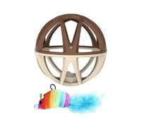 Cat Toy Balls - Bell Interactive, Play Supplies | Enrichissement Toys for Kitten Dog Puppy Exercice Stimulation Games Training Chasing Birthday Gift Pet Accessoires Activité de divertissement