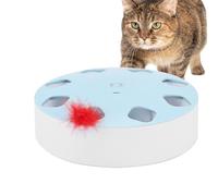 CAT TOY EXERCICE - JEU DE FONCTION INTERACTION | Teaser pour chats activé par mouvement avec lumières clignotantes, trous en mouvement, jouet intelligent rechargeable pour chatons ennuyés de jeu