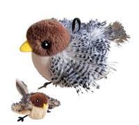 Cat Toy - Interactive Cat Toy | Cat Teaser Toy | Flappy Bird Cat Toy | Cute Flapping Wings Bird Toy For Cats | Interactive Kitten Exercise Toy | Touch Activated Catnip Toys For All Breeds Cat