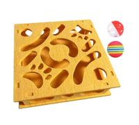 Cat Toy, Puzzle Maze, Interactive Intelligence Game 11.81x11.81x2.36 Inches for Kittens and Senior Cats, Sensory Stimulation with Bell Ball Boredom Relief, Crate Training, Travel, Hunting, Enrichment
