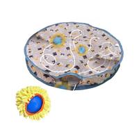 Cat Toy, Rolling Moving Ball, PC/Total PR Material Automatic Interactive Hides and Seek Game Kitten Exercise for Home Indoor Outdoor, 27.56 inches, 2.2 inches