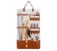 Cat Toy Storage Bag, Pet Wand Plaything Organizer 27.56 inches, Wall Mount Pockets Supplies, Home Decor for Kitten Accessories, Catnip Treats & Grooming Tools, Optimize Storage
