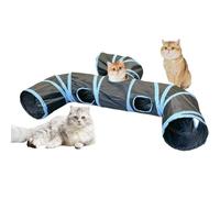 Cat Toy Tunnel, Cat Tunnel Tube 3 Way Tunnels, Interactive Toy Maze Cat House, Rabbit Play Tunnel, Cat Hideaway Tunnel, Easy to Use, Portable for Cat Kitten Kitty Rabbit Small Animal