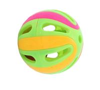 Cat Toy with Bell, Interactive Rattle Pounce Ball, Lightweight Hollow Jingle Design, Strong Bite Resistantplastic, Large Multi Color Pack, Kitten Cats Pet Indoor Playtime Training Exercise Hunting
