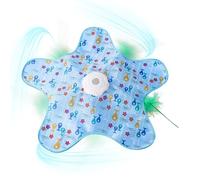 Cat Toys Ball, Mat de jeu activé par un mouvement, 65 cm de jeu inclus, boule de chat rechargeable, jouet pour animaux de compagnie automatique, roulement silencieux à faible bruit, exercice intérieur