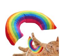 Cat Toys Confortable Arc-en- en Peluche pour la Menthe-Trait de Chat, Arc-en- coloré Menthe de Chats | Toys avec Chat, Chaton, Morsure et Poulet, oreillers intérieurs et extérieurs pour Chat