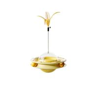 Cat Toys, Teasing Stick, Tumbler, Carousel, Self Fun, Soothing, Kitten, Consuming Physical Equipment (Yellow)