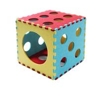 Cat Toys Tunnel, 6-Piece Cat Play Tunnel Set, Puppy Tunnels Fit Pet Under 12 Lbs, Foldable Shelter Hiding Place with Interactive Peephole Kitten Tube for Exercise Training Tool Indoor