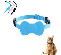 Cat Tracker, Cat Trackers GPS Collar, Aide à localiser Votre Chat, pour Les Chatons sans Frais mensuels, pour Apple Find (Compatible iOS/Android), Cats Trackers GPS Collar (Bleu)