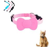 Cat Tracker, Cat Trackers GPS Collar, Aide à localiser Votre Chat, pour Les Chatons sans Frais mensuels, pour Apple Find (Compatible iOS/Android), Cats Trackers GPS Collar (Rose)