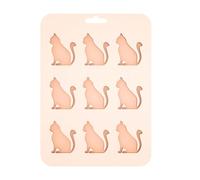 Cat Tray Silicone 9 Cavity Easy Release Reusable Ice Mold