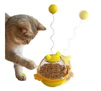 Cat Treat Dispenser, Puzzle Feeder Toy, 11.02x5.47x4.41 inches Interactive Pet Trainer, Mentally Stimulating Challenge Design, Fun Food Activity Tool for Kittens Garden Balcony Living Room Backyard