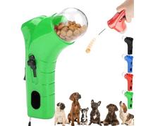 Cat Treat Gun, Pet Treat Launcher Snack Toy, Pet Food Dispenser Launchers, Dog Food Catapult, Handheld Pet Feeding Interactive Toys for Dog Cat Exercise Training (Green)