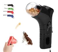 Cat Treat Gun Shooter,Cat Treat Launcher,Handheld Interactive Pet Snack Catapult,Exercise Training Feeder for Sports Training in Parks, Indoors and Outdoors (Black)